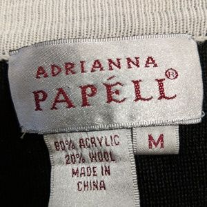 Sweater Black & White Adrianna Papell with sparkle